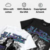 Aqua 8s DopeSkill Oversize Print T-Shirt No Money No Lust Graphic