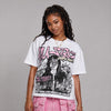Iced Carmine 4s DopeSkill Oversize Print T-Shirt No Money No Lust Graphic