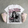 Iced Carmine 4s DopeSkill Oversize Print T-Shirt No Money No Lust Graphic
