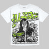 Max 95 Big Bubble Neon Yellow DopeSkill Oversize Print T-Shirt No Money No Lust Graphic Streetwear - White