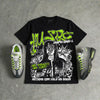Max 95 OG 'Neon' DopeSkill Oversize Print T-Shirt No Money No Lust Graphic