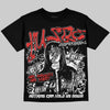 Jordan 4 Toro Bravo DopeSkill Oversize Print T-Shirt No Money No Lust Graphic Streetwear - black