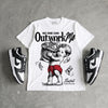 Dunk Panda White Black DopeSkill T-Shirt No One Can Outwork Me Graphic