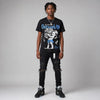Black University Blue 5s DopeSkill T-Shirt No One Can Outwork Me Graphic