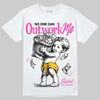Jordan 4 Comic DopeSkill T-Shirt No One Can Outwork Me Graphic Streetwear - White 