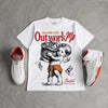 Sunset 5s DopeSkill T-Shirt No One Can Outwork Me Graphic