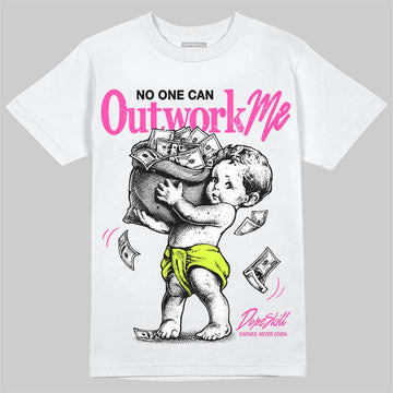 Jordan 7 Tennis Day DopeSkill T-Shirt No One Can Outwork Me Graphic Streetwear - White 