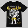 Jordan 4 Thunder DopeSkill T-Shirt No One Can Outwork Me Graphic Streetwear - Black