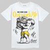 Jordan 4 Thunder DopeSkill T-Shirt No One Can Outwork Me Graphic Streetwear - White