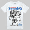 Jordan 3 True Blue DopeSkill T-Shirt No One Can Outwork Me Graphic Streetwear - White