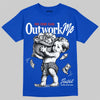 Jordan 3 True Blue DopeSkill T-Shirt No One Can Outwork Me Graphic Streetwear - Royal