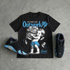 University Blue 14s DopeSkill T-Shirt No One Can Outwork Me Graphic