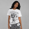 Wolf Grey 5s DopeSkill T-Shirt No One Can Outwork Me Graphic