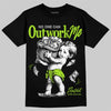 Max 95 Big Bubble Neon Yellow DopeSkill T-Shirt No One Can Outwork Me Graphic Streetwear - Black