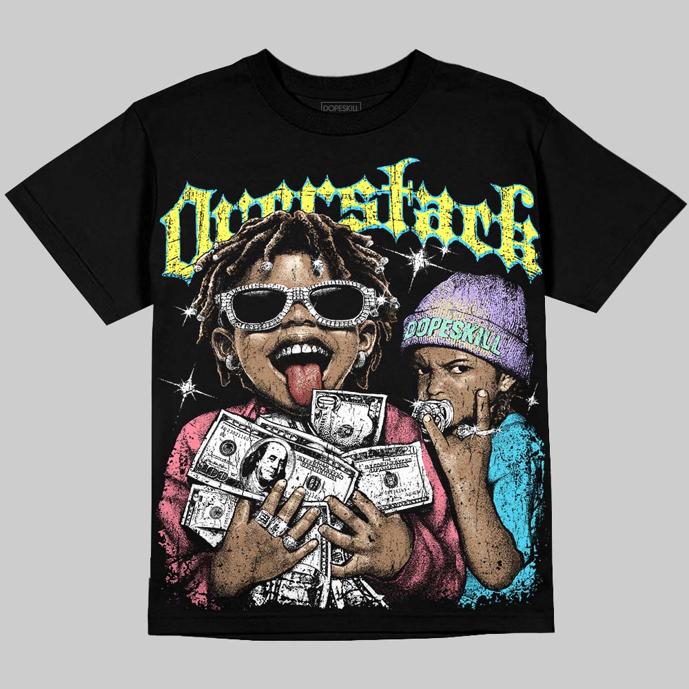 Candy Easter Dunk DopeSkill Oversize Print T-Shirt Overstack Graphic Streetwear - Black