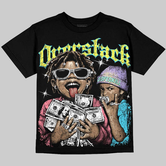 Candy Easter Dunk DopeSkill Oversize Print T-Shirt Overstack Graphic Streetwear - Black