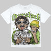Dunk 'Chlorophyll' DopeSkill Oversize Print T-Shirt Overstack Graphic Streetwear - White