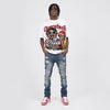 Dunk Gym Red DopeSkill Oversize Print T-Shirt Overstack Graphic