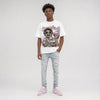Dunk Pink Foam DopeSkill Oversize Print T-Shirt Overstack Graphic