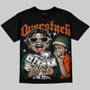 Dunk Team Dark Green Orange DopeSkill Oversize Print T-Shirt Overstack Graphic Streetwear - Black
