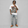 Dunk Team Dark Green Orange DopeSkill Oversize Print T-Shirt Overstack Graphic