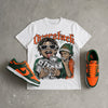Dunk Team Dark Green Orange DopeSkill Oversize Print T-Shirt Overstack Graphic