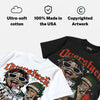 Dunk Team Dark Green Orange DopeSkill Oversize Print T-Shirt Overstack Graphic