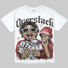 Foamposite One Cough Drop DopeSkill Oversize Print T-Shirt Overstack Graphic Streetwear - White 
