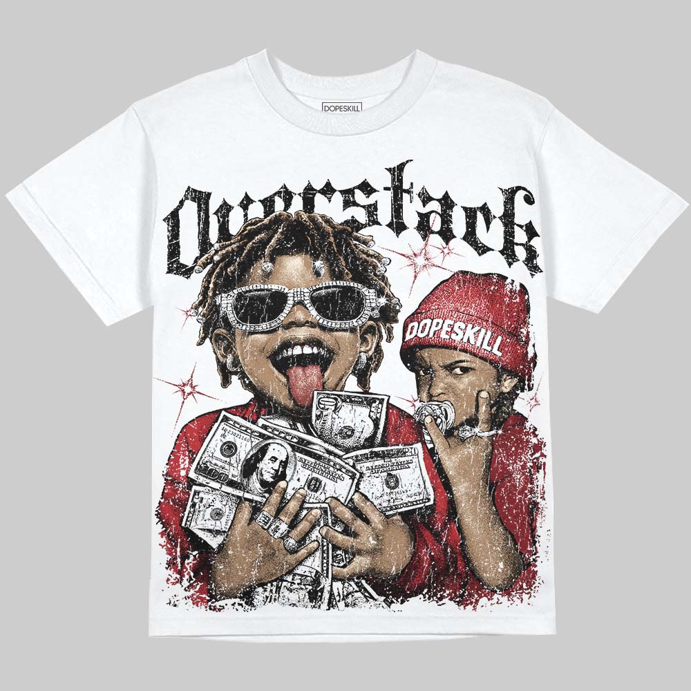Foamposite One Cough Drop DopeSkill Oversize Print T-Shirt Overstack Graphic Streetwear - White 