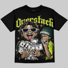 Foamposite Pro Green Camo DopeSkill Oversize Print T-Shirt Overstack Graphic Streetwear - Black