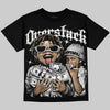 Foamposite One “Triple White DopeSkill Oversize Print T-Shirt Overstack Graphic Streetwear - Black