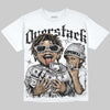 Foamposite One “Triple White DopeSkill Oversize Print T-Shirt Overstack Graphic Streetwear - White