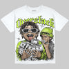 Foamposite One Voltage DopeSkill Oversize Print T-Shirt Overstack Graphic Streetwear - White