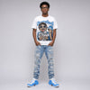 Foamposite Pro “UNC” DopeSkill Oversize Print T-Shirt Overstack Graphic