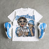 Foamposite Pro “UNC” DopeSkill Oversize Print T-Shirt Overstack Graphic