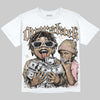 Air Force 1 Linen DopeSkill Oversize Print T-Shirt Overstack Graphic Streetwear - White 