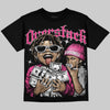 Gel-1130 Pink Glo Black DopeSkill Oversize Print T-Shirt Overstack Graphic Streetwear - Black