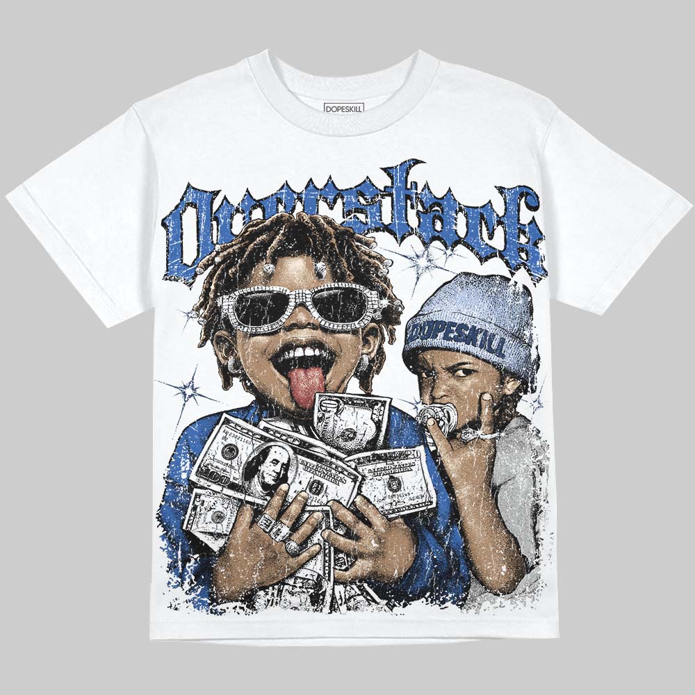 Gel-Nimbus 10.1 “HTTP 404” Blue DopeSkill Oversize Print T-Shirt Overstack Graphic Streetwear - White 