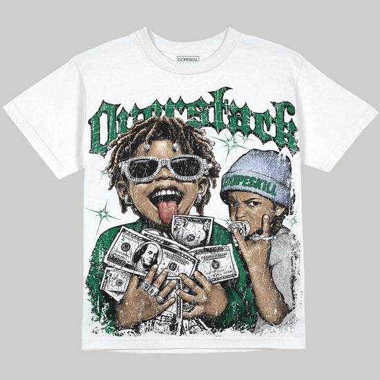Gel-Nimbus 10.1 “HTTP 404” Green DopeSkill Oversize Print T-Shirt Overstack Graphic Streetwear - White