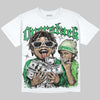 Jumpman Jack “Green Spark” DopeSkill Oversize Print T-Shirt Overstack Graphic Streetwear - Black