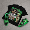 Jumpman Jack “Green Spark” DopeSkill Oversize Print T-Shirt Overstack Graphic