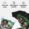 Jumpman Jack “Green Spark” DopeSkill Oversize Print T-Shirt Overstack Graphic