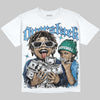 Max 95 Big Bubble “Slate” DopeSkill Oversize Print T-Shirt Overstack Graphic Streetwear - White 