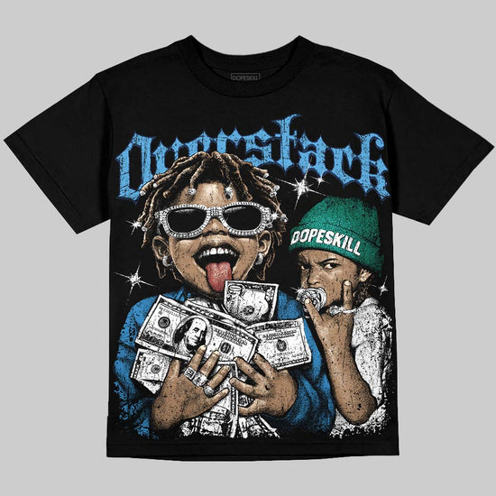 Max 95 Big Bubble “Slate” DopeSkill Oversize Print T-Shirt Overstack Graphic Streetwear - Black