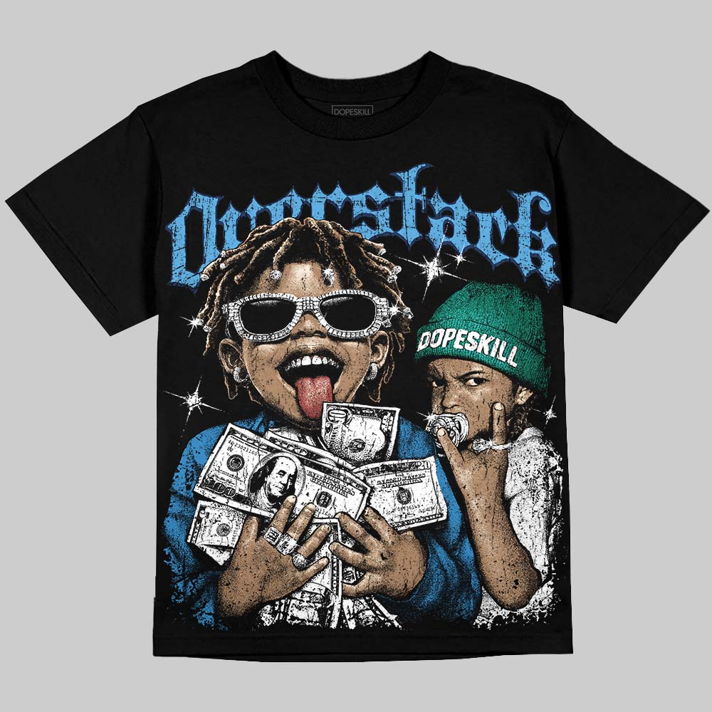 Max 95 Big Bubble “Slate” DopeSkill Oversize Print T-Shirt Overstack Graphic Streetwear - Black