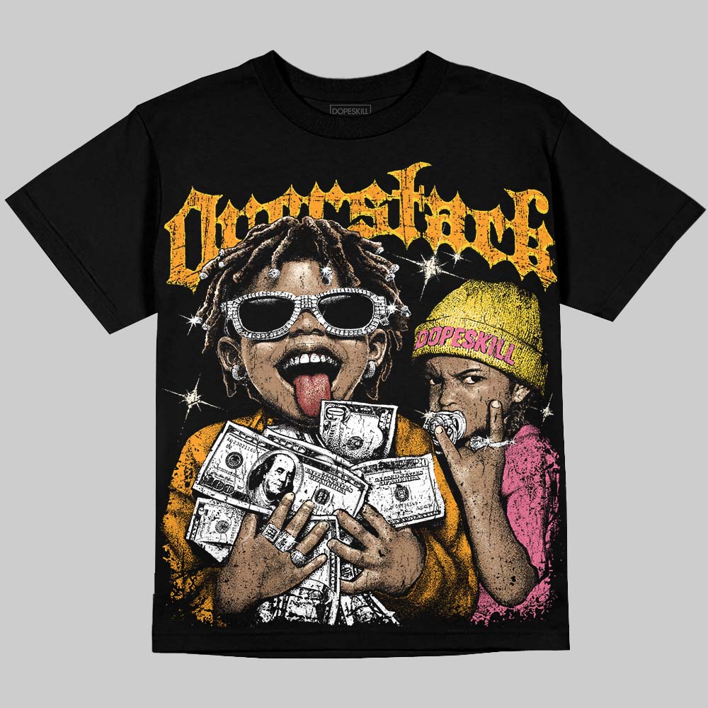Max 95 Dawn of Light DopeSkill Oversize Print T-Shirt Overstack Graphic Streetwear - Black