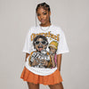 Max 95 'University Gold' DopeSkill Oversize Print T-Shirt Overstack Graphic