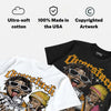 Max 95 'University Gold' DopeSkill Oversize Print T-Shirt Overstack Graphic