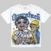 Dunk Vintage Michigan DopeSkill Oversize Print T-Shirt Overstack Graphic Streetwear - White 