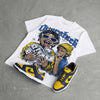 Michigan Dunks DopeSkill Oversize Print T-Shirt Overstack Graphic
